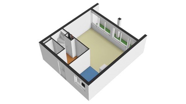 Floorplan - Mathenesserweg 159E, 3027 HP Rotterdam